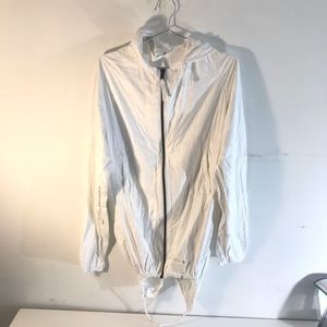 White Wind Breaker/Water Resistant Size XL